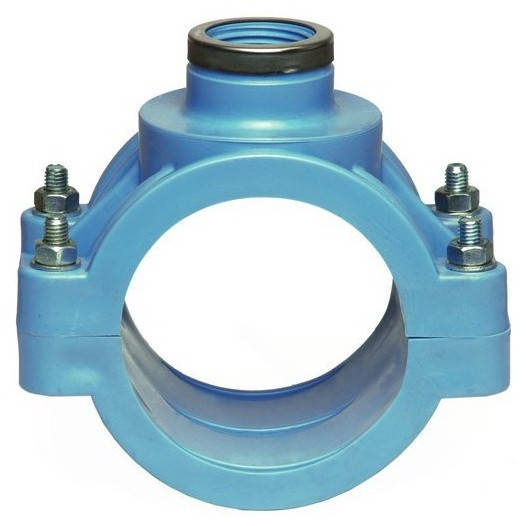 

Унидельта Хомут PN 16 врезной 110х1", Голубой