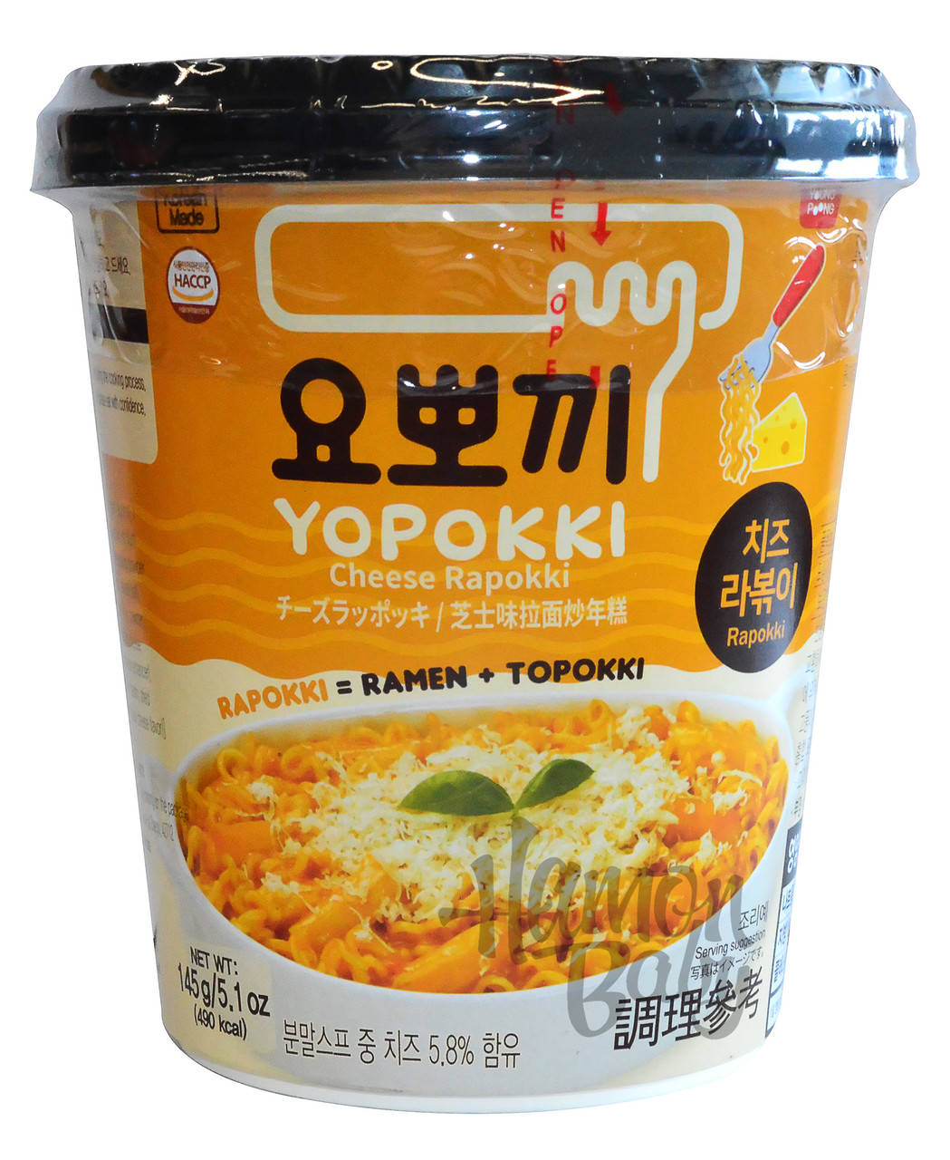 

Ропокки (Топокки с лапшой Рамен) с сыром чеддер, 145 г, ТМ Young Poong, Южная Корея
