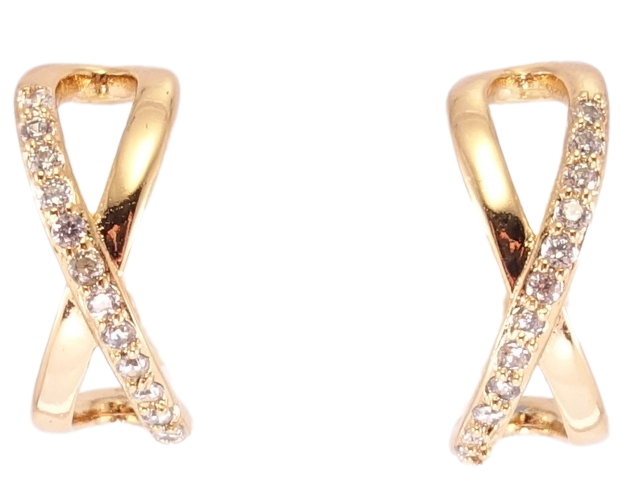 

Серьги Xuping Позолота 18K гвоздики (пусеты) "Восьмерки с жемчужиной"