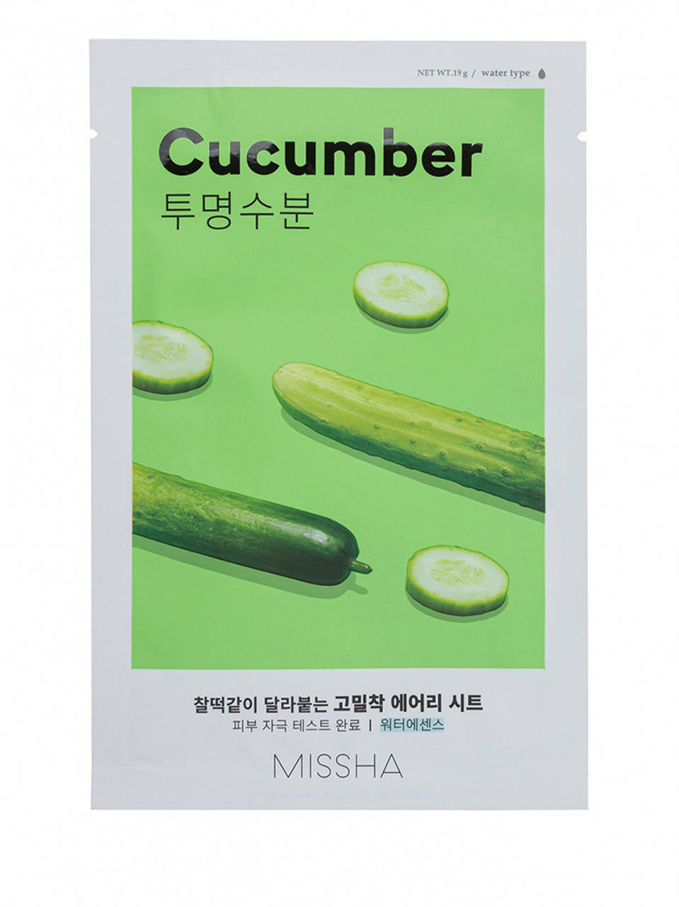 

Тканевая маска с экстрактом огурца Missha Airy Fit Sheet Mask Cucumber 19g