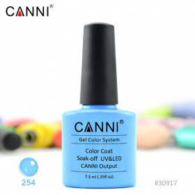 

Гель-лак CANNI 254 небесный светло-голубой , 7.3мл