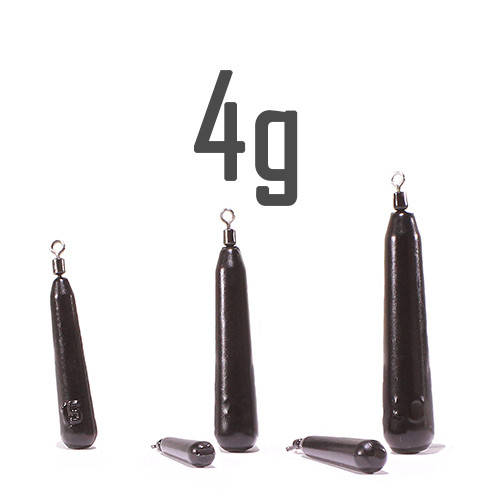 

Груз “Дроп-Шот” с вертлюгом 4 г. чёрный (5 шт.) Днипро-Свинец