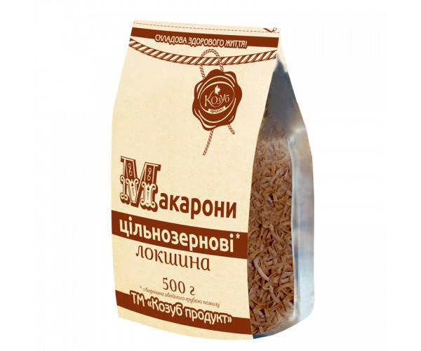 

Макароны цельнозерновые* «Лапша» Козуб Продукт 500г
