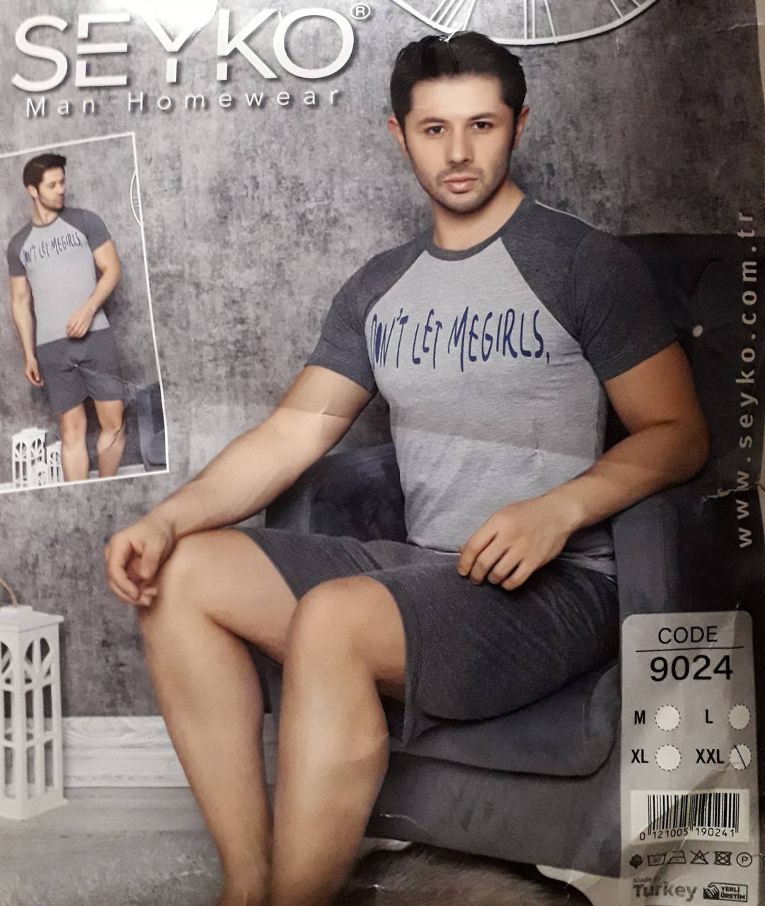 

Стильная мужская пижама "SEYKO" ( Турция) Размер : М ,L.