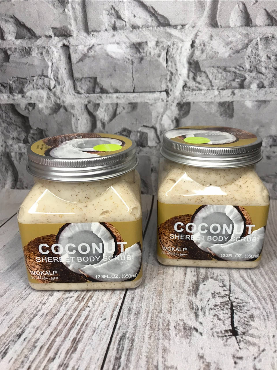 

Натуральний скраб для тіла з кокосом WOKALI Coconut Sherbet Body Scrub 350 мл