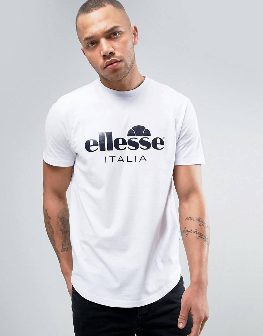 

Белая футболка Ellesse Italia футболки Эллис унисекс