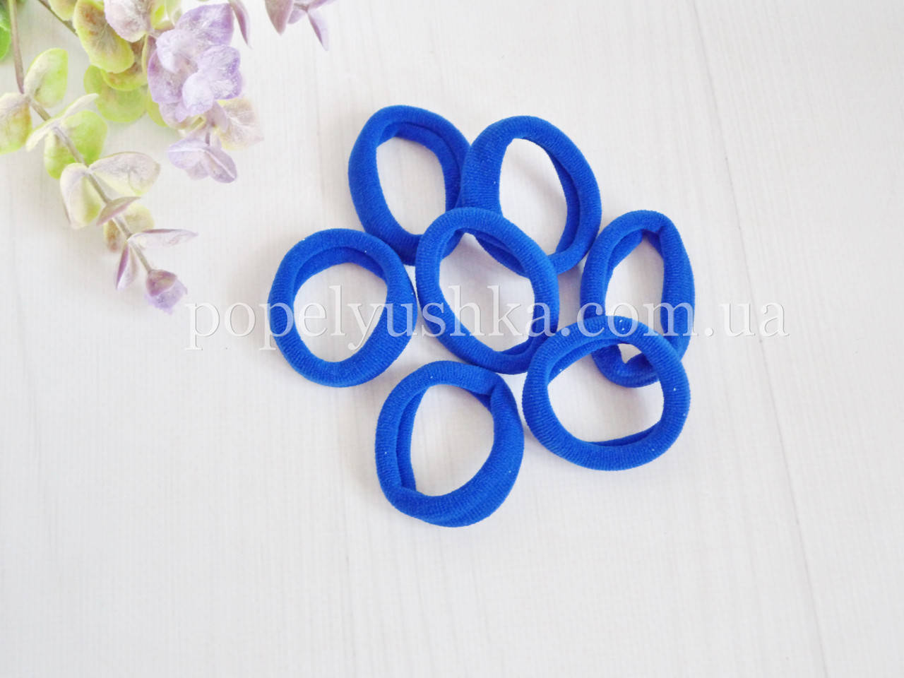 

Резинка широкая микрофибра пастельная 4 см синяя