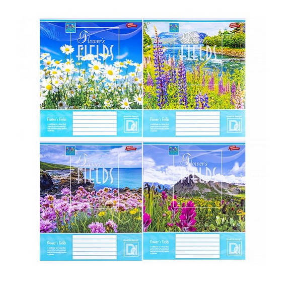 

Тетрадь ученическая "Цветочные поля" в линию, 24 листа, 100% белизна