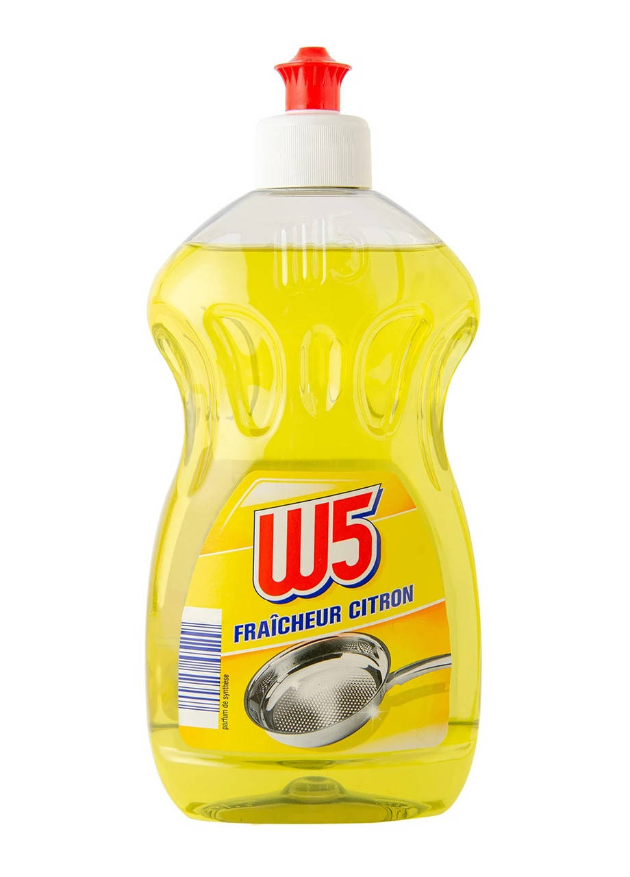 

Средство для мытья посуды W5 Power yellow 500мл лимон