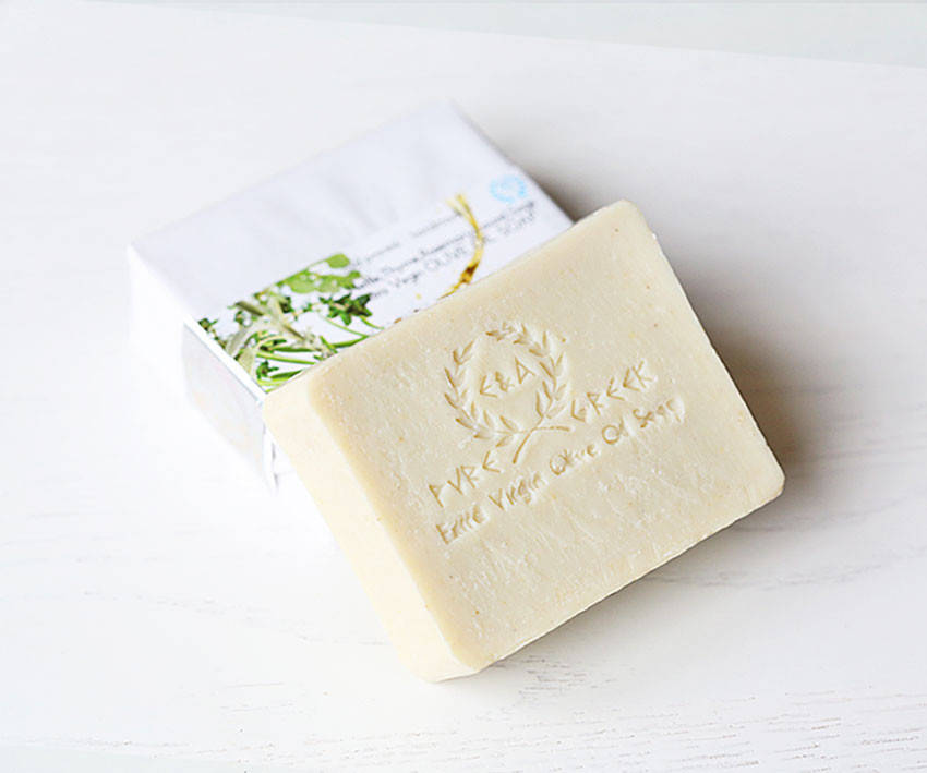 

Органическое оливковое мыло ручной работы Горные травы (E&A Pure Beauty), 120g., Греция