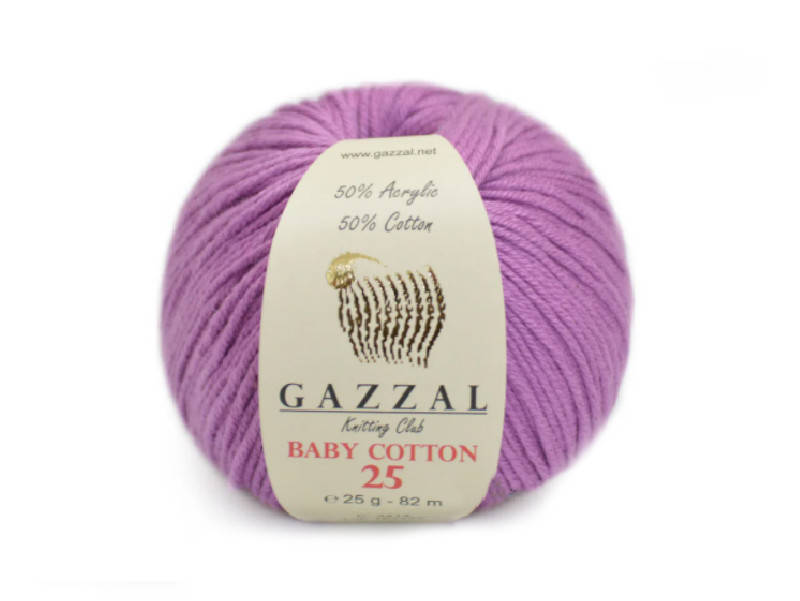 

Gazzal Baby Cotton-25, Сиреневый №3414