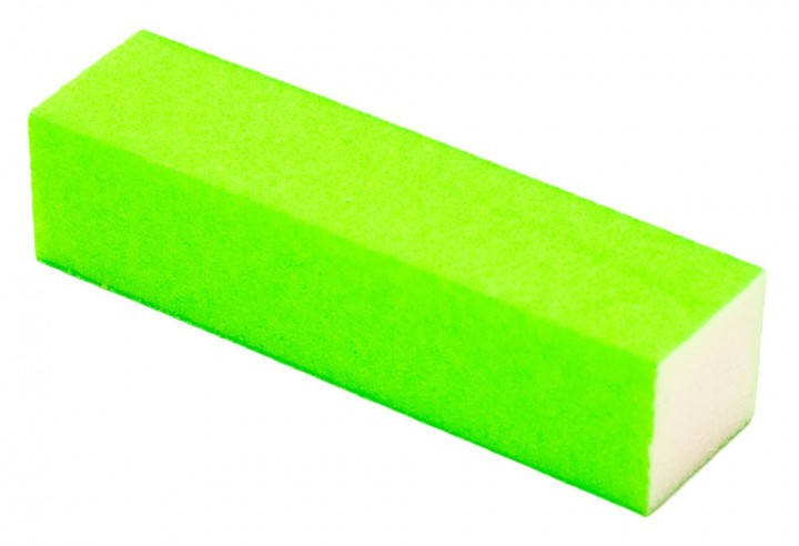 

Баф для ногтей цветной (зеленый) 4-х сторонний 180*180 Aise Line Польша