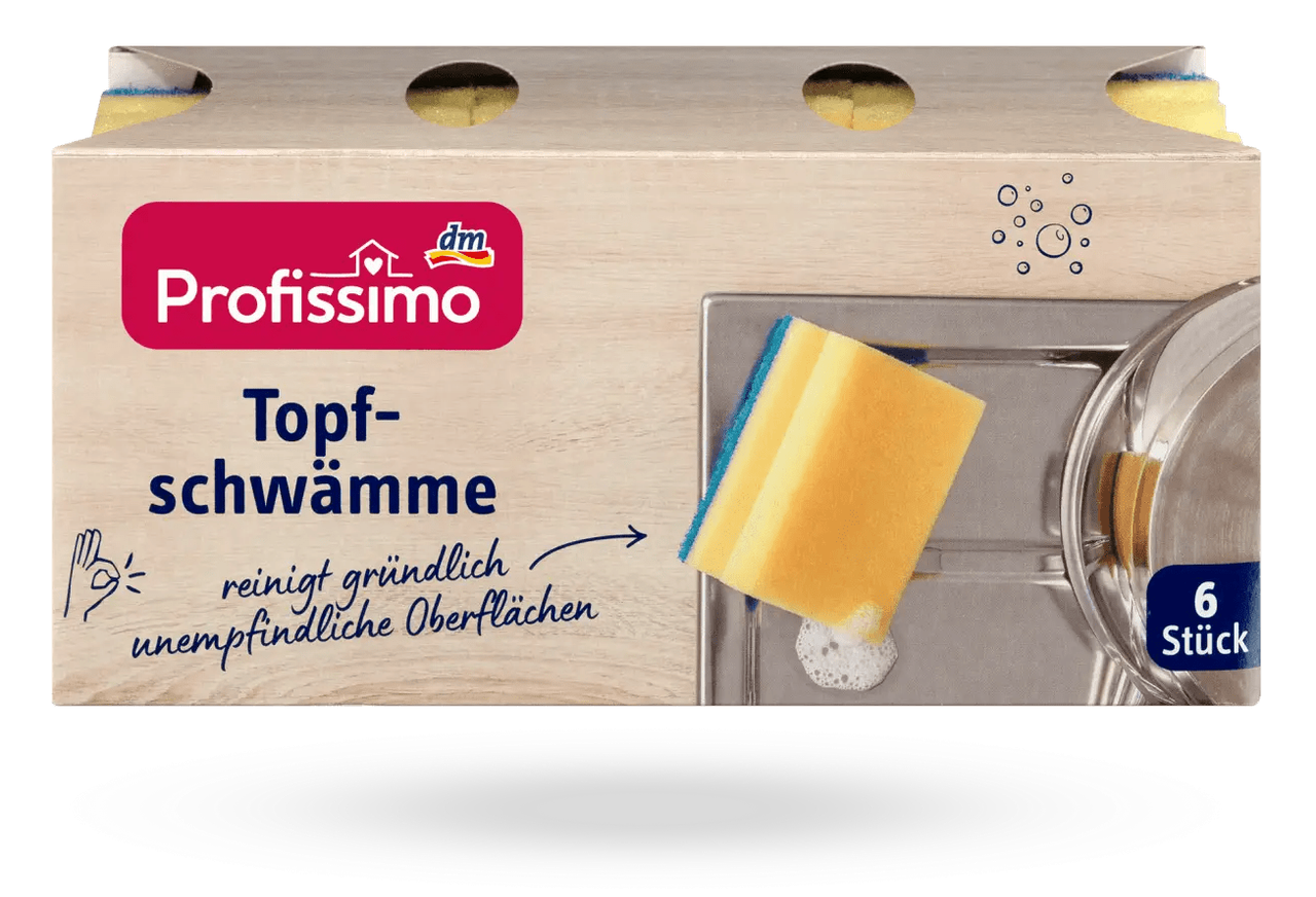 

Губки для мытья посуды Denkmit Profissimo 6 шт