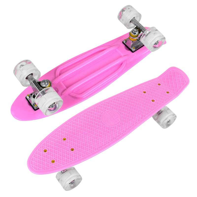 

Скейт Пенни борд Best Board 3805, Розовый, свет