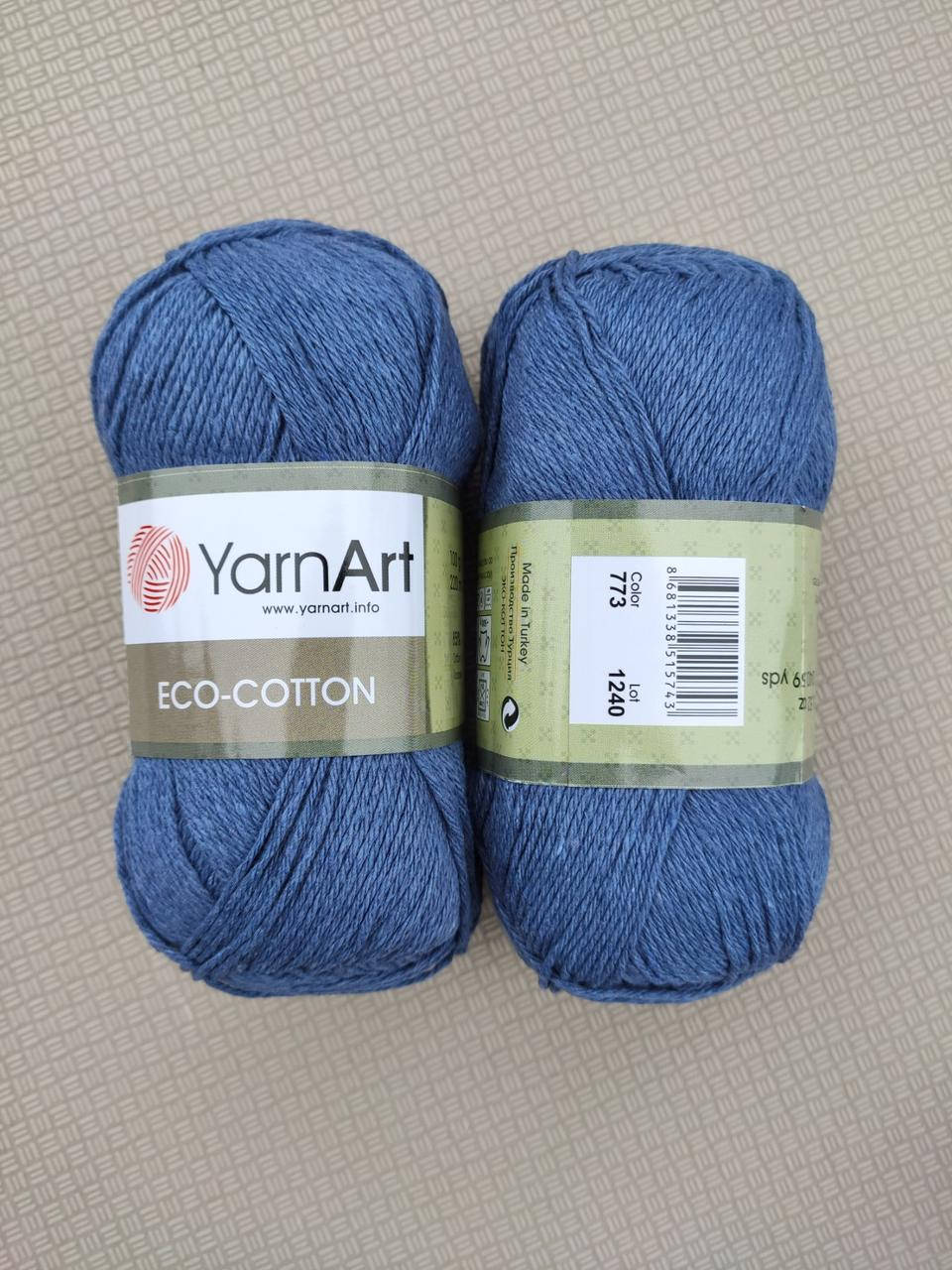 

YarnArt Eco Cotton 773 джинс