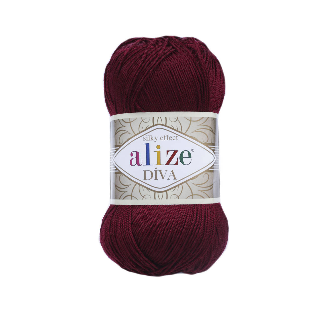 

57 Пряжа Alize Diva бордовый