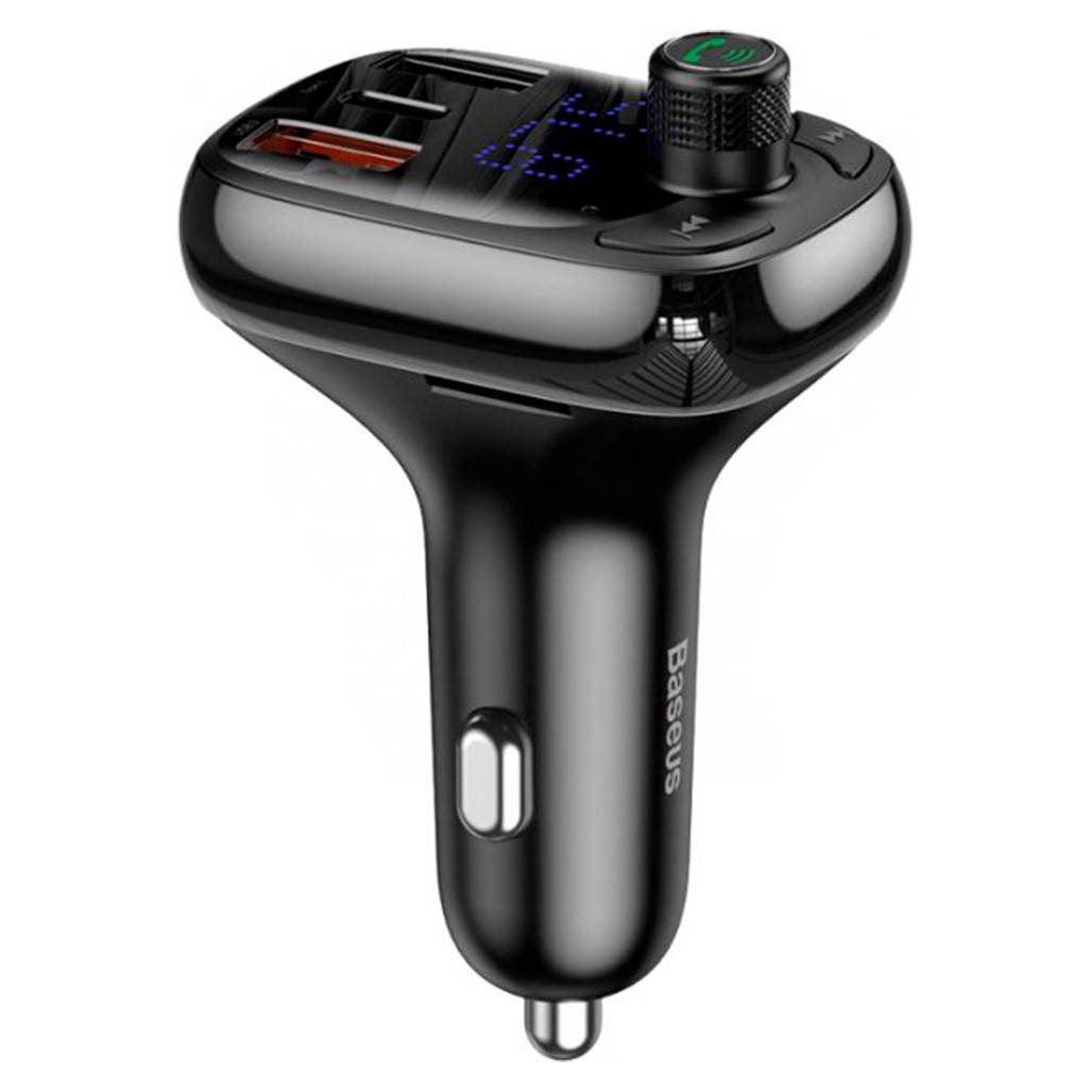 

FM-трансмиттер Baseus T Typed S-13 Bluetooth MP3 Charger Black (CCTM-B01) [60615]