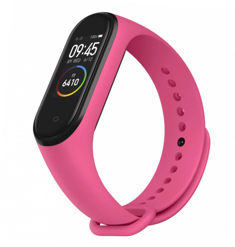 

Ремешок mi band 4 ремешок к браслету Mi Band 3 силиконовый розовый
