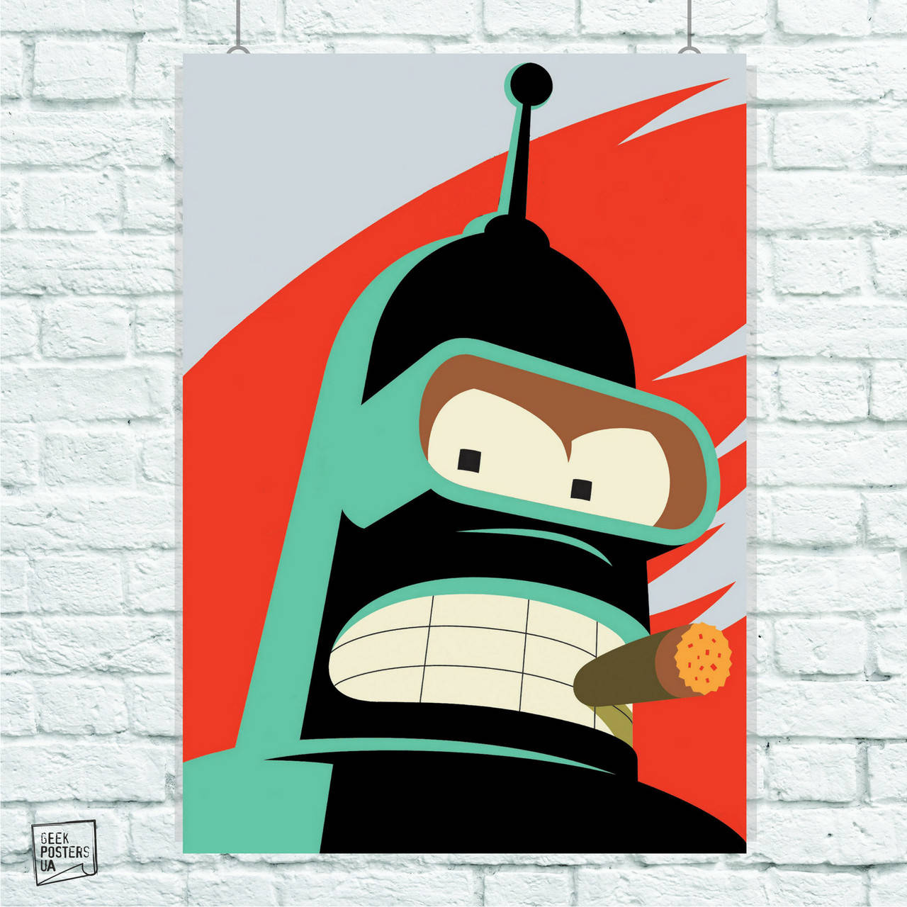 

Постер Футурама, Futurama, Бэндер, Бендер. Размер 42x30см (A3). Матовая бумага