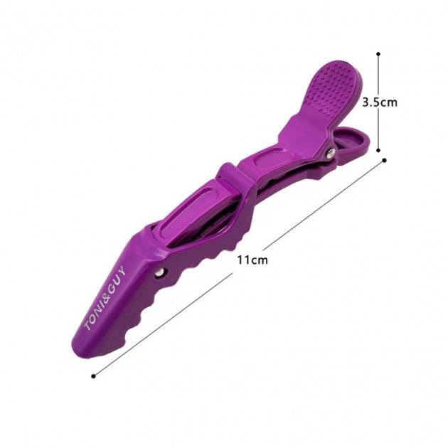 

Зажим для волос Toni&Guy (крокодил) фиолетовый, 1шт (FK608507-1Violet)