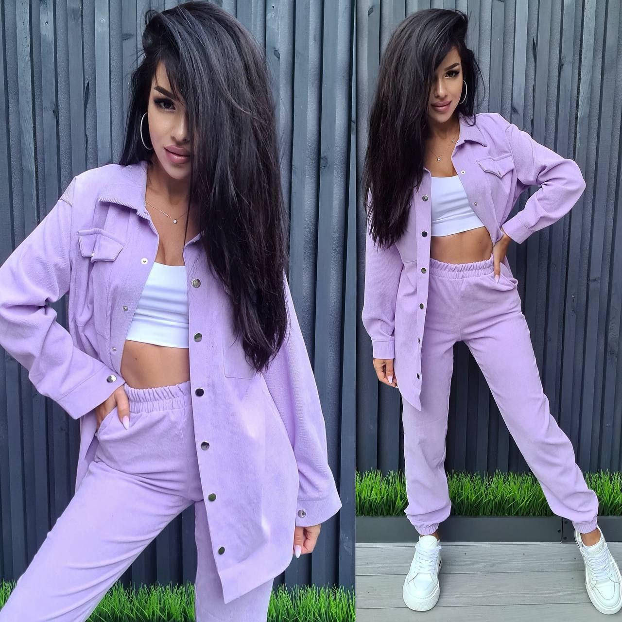 

Женский брючный костюм вельвет