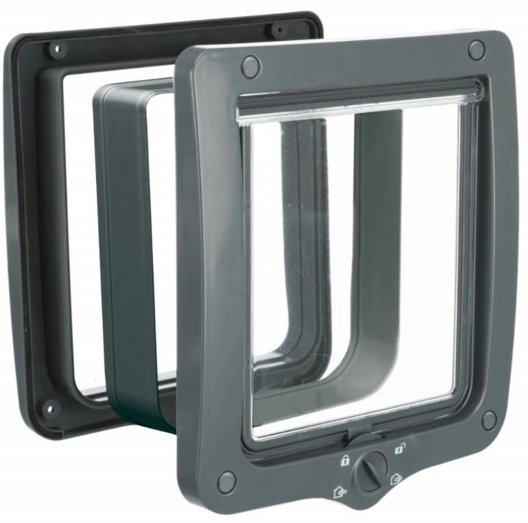 

Trixie TX-44242 4-ходовая откидная дверь XXL с туннелем для кошек и собак