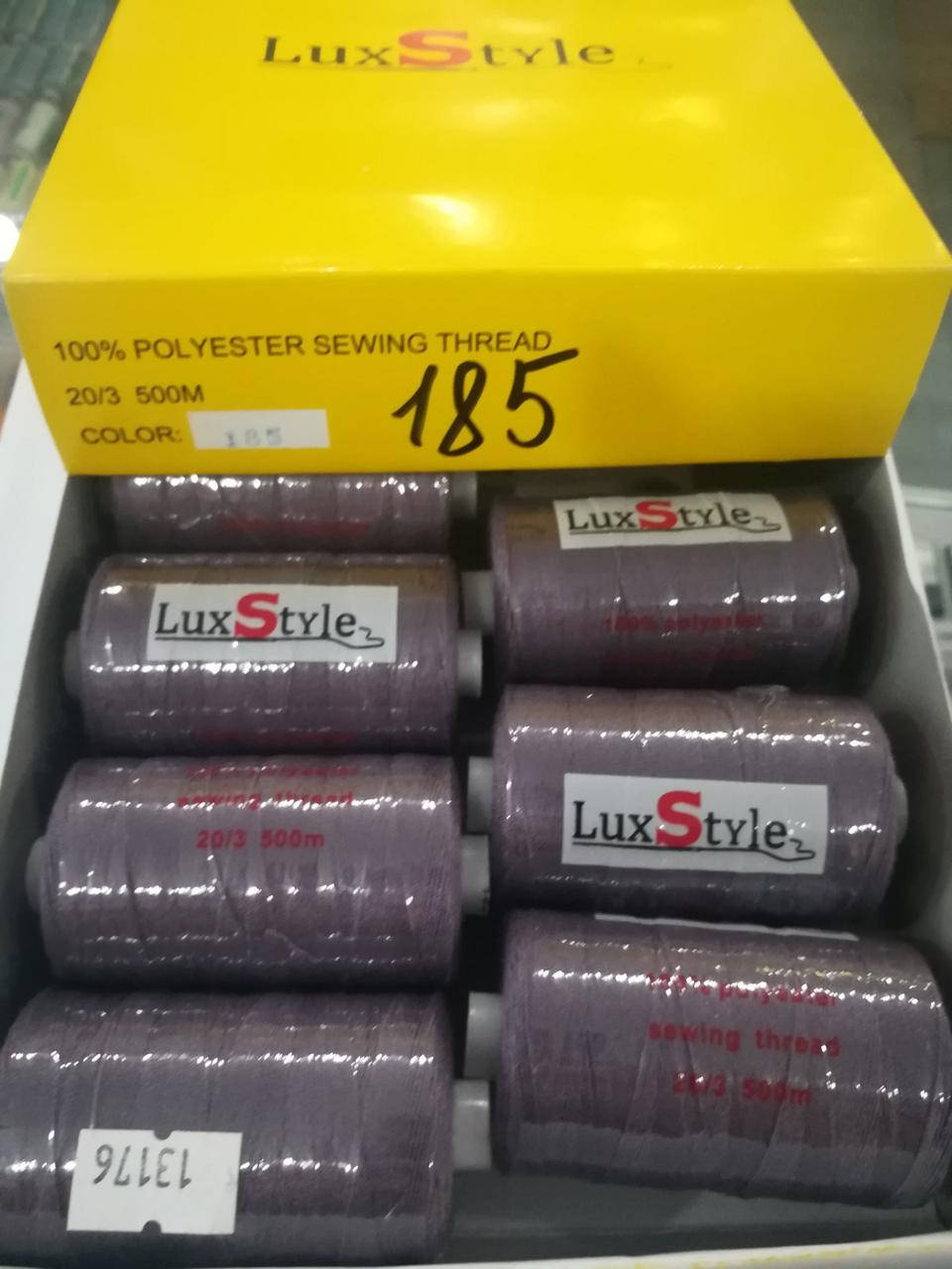 

LuxStyle 20/3 500м Джинсовые нитки цвет № 185