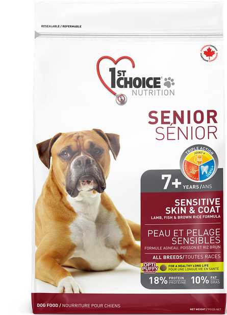 

1st Choice Senior Sensitive Skin&Coat Lamb&Fish Фест Чойс сухой корм для пожилых или малоактивных собак 12 кг.