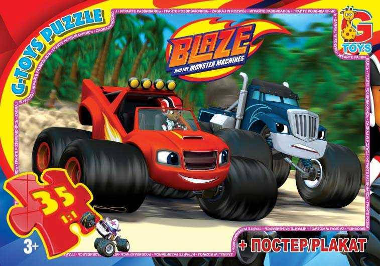 

Пазлы 35 эл. "G-Toys" "Blaze" ZE 001 (62)+постер