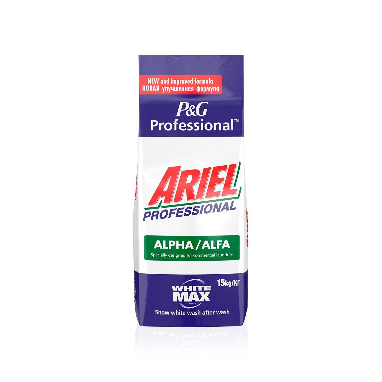 

Стиральный порошок ARIEL Professional Alpha White Max, 15кг