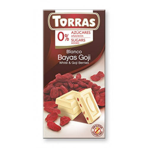 

Шоколад Torras Ягоды Годжи 0% сахара 75 г Испания