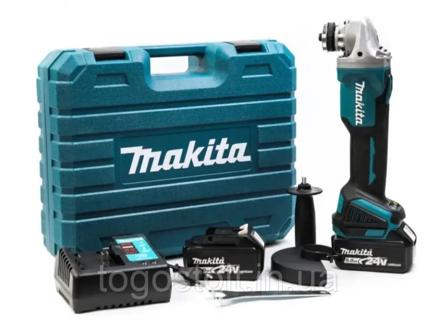 

Аккумуляторная болгарка Makita CAG1250 - 2 аккамулятора + КЕЙС ( 3 ГОДА ГАРАНТИЯ )