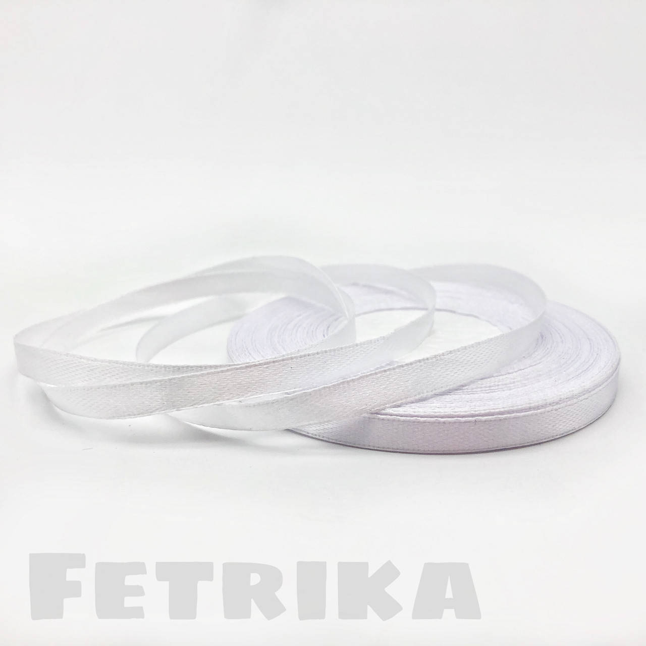 

Лента атласная белая 0,6 см, Белый