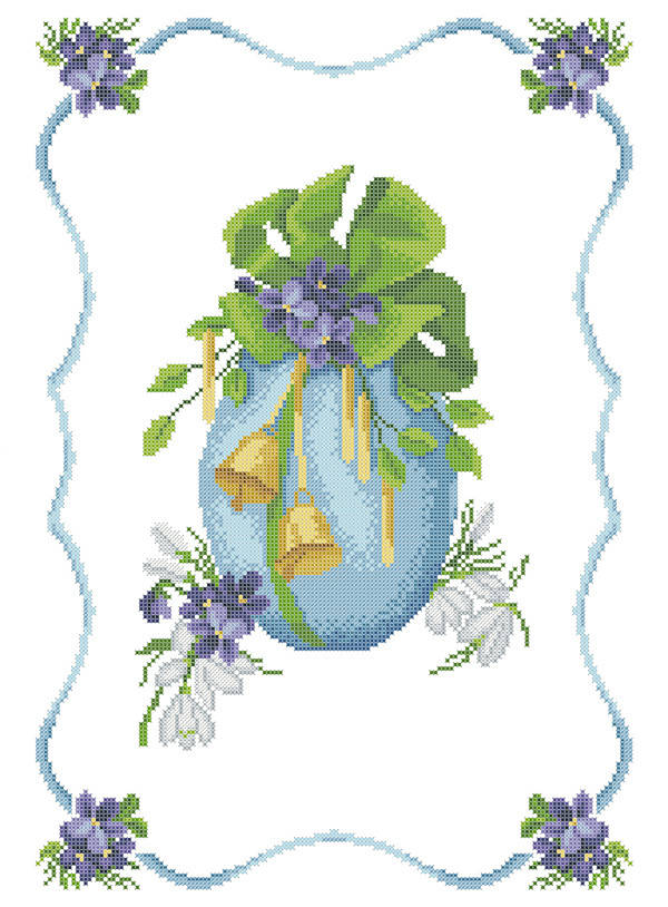 

ХВВГ-116. Схема для вишивки бісером Великодній рушник