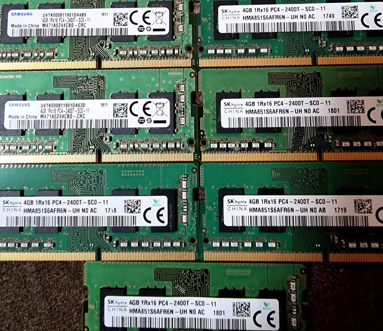 

Быстрая память для ноутбуков DDR4 4GB 2400T 2400 MHZ Samsung Hynix!