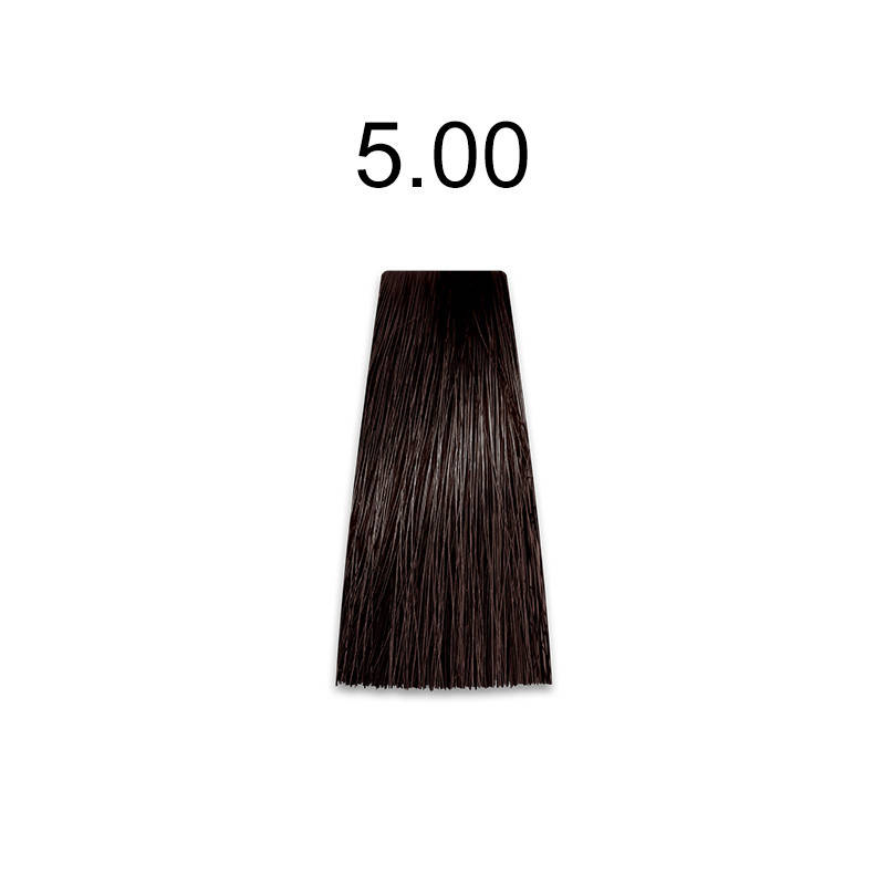 

Стойкая краска для волос 5.00 интенсивный темный шатен 60 мл, Mirella Professional