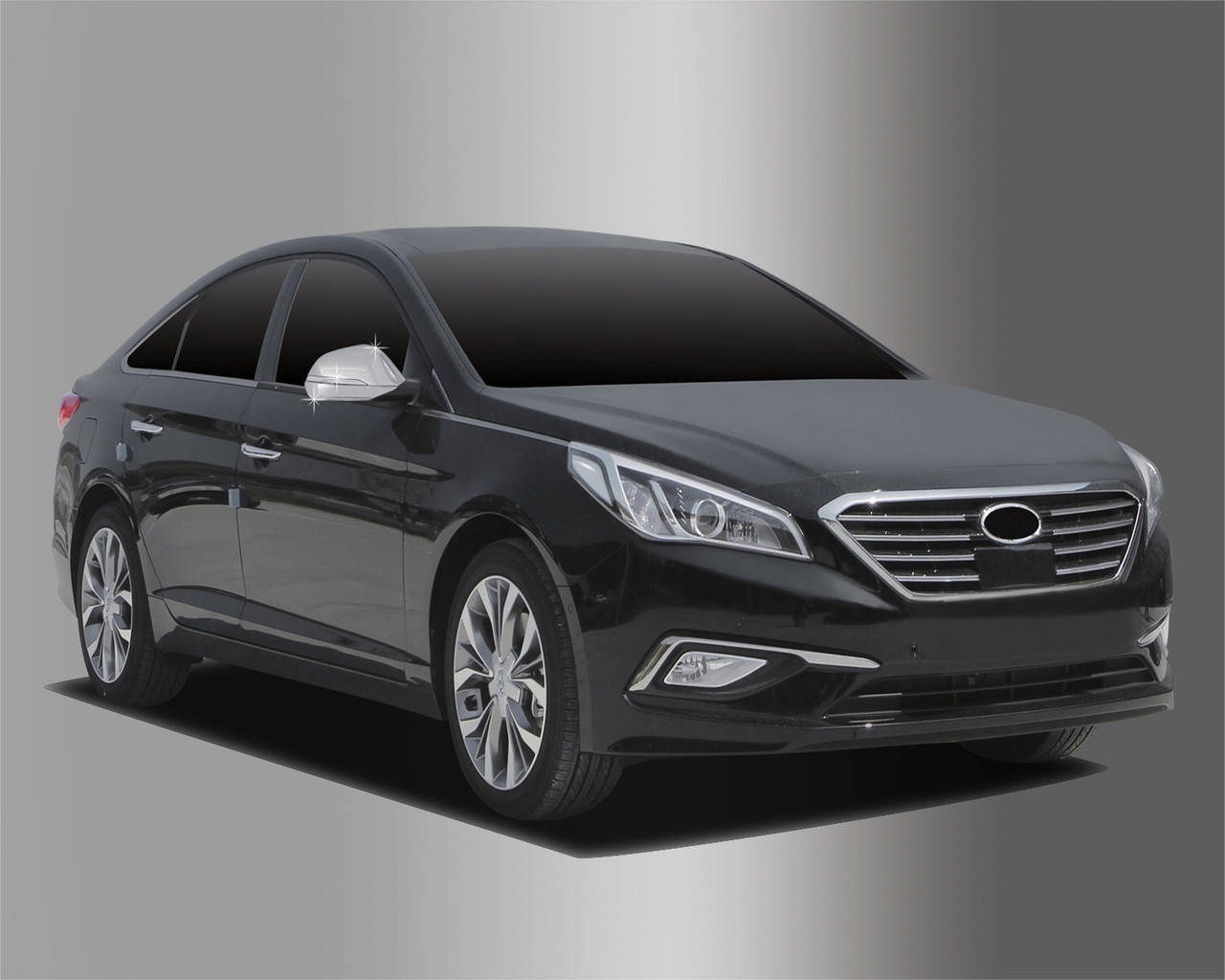 

Хром накладки на зеркала Hyundai Sonata LF 2014-2019 (Autuclover С859)