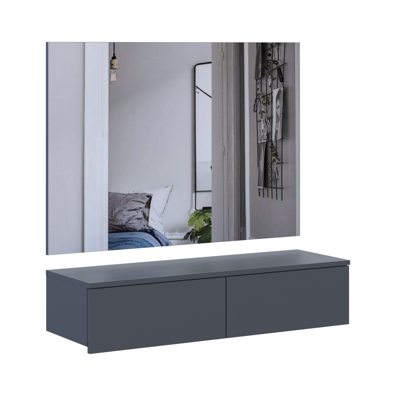 Комплект меблів Doros Левія + дзеркало Графіт 100х32х100 (42005236) 5