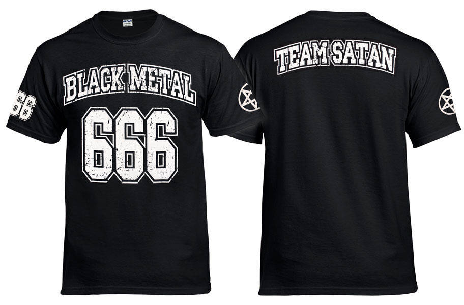 

Футболка BLACK METAL 666