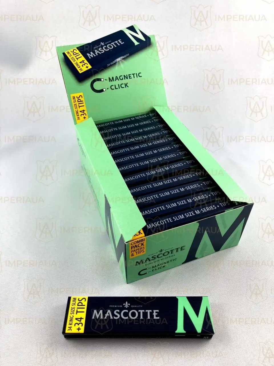 

Бумага для самокруток MASCOTTE SLIM MAGNETIC COMBI PACK & TIPS