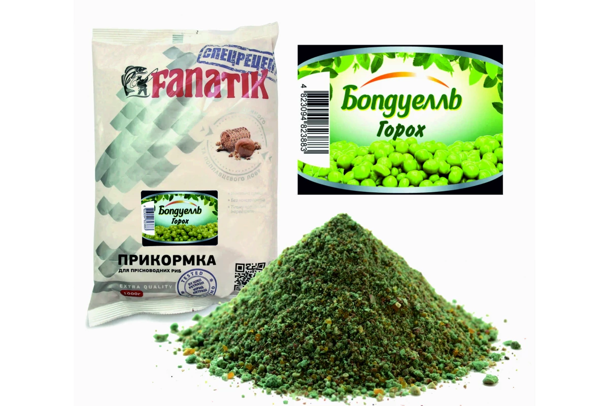 

Прикормка FANATIK Боnдуелль Горох, 1 кг