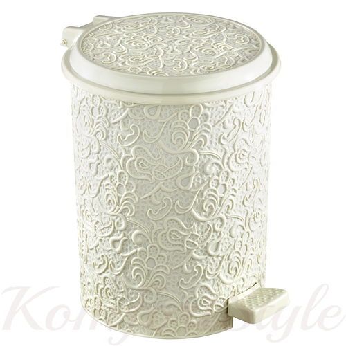 

Ведро для мусора с педалью Ажур 11л цвета в ассортименте Беж