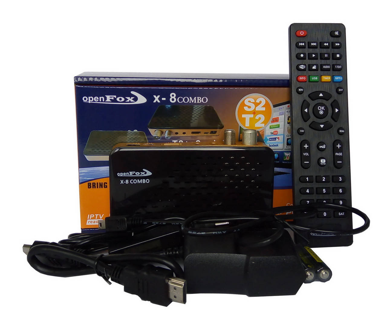 

Спутниковый + Эфирный ресивер тюнер OpenFox X8 COMBO + прошивка