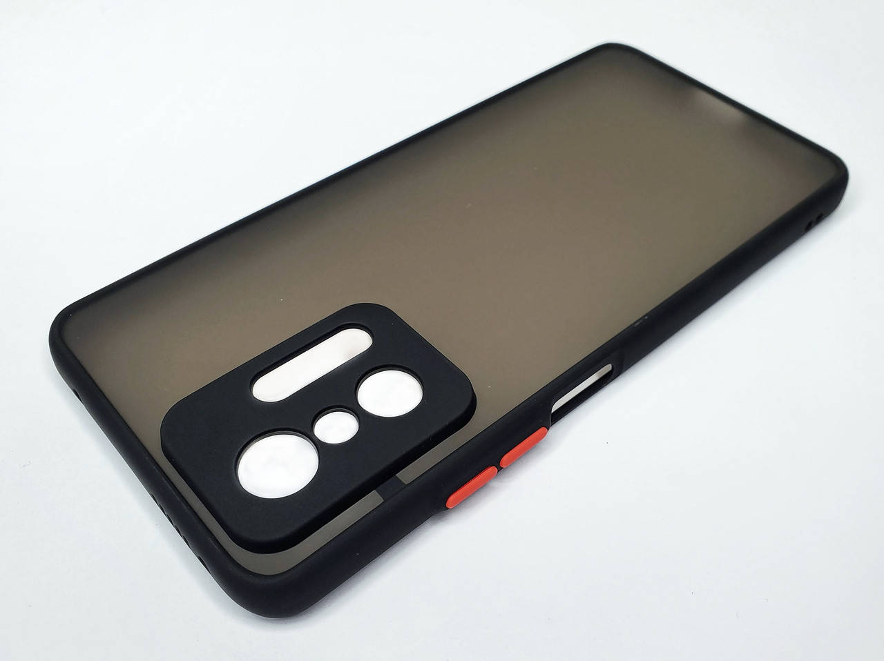 

Матовый чехол для Xiaomi Mi 11T Pro черный противоударный бампер защита камеры