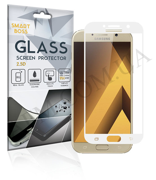 

Защитное стекло Samsung A520 Galaxy A5 2017 2.5D Full Screen белое*
