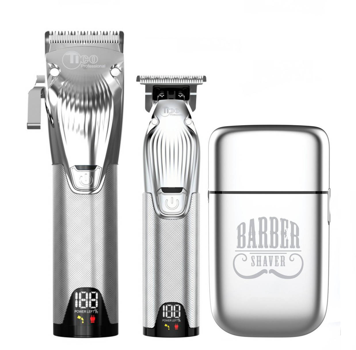 

Профессиональный набор Tico Expert Silver Premium (Машинка + триммер + шейвер)