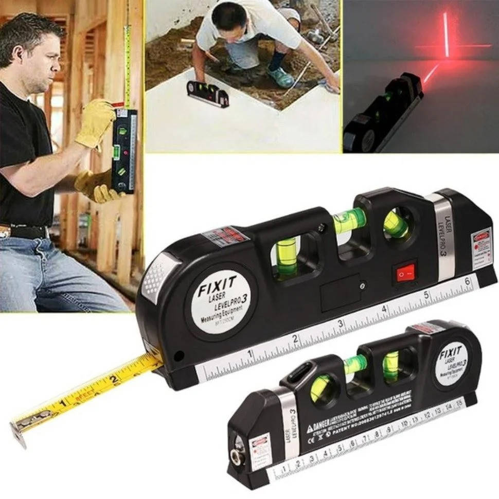 

Лазерный уровень со встроенной рулеткой LASER LEVELPRO3 (777)