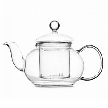 

Заварочный чайник Helios 0.6 л со стеклянным ситечком (6806), Прозрачный
