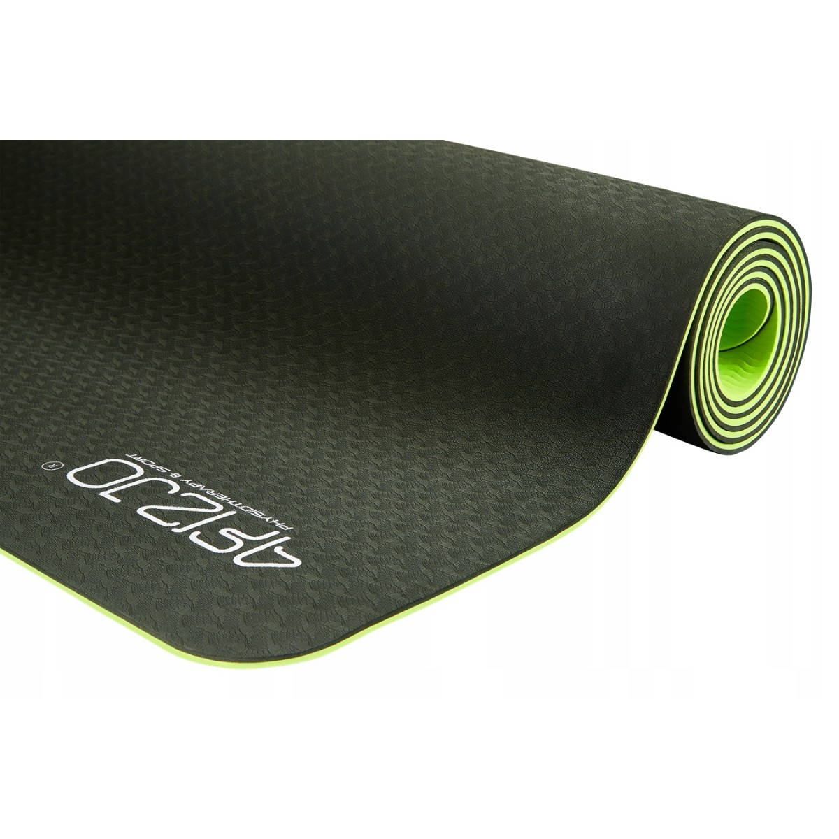 

Коврик (мат) для йоги и фитнеса 4FIZJO TPE 6 мм 4FJ0032 Black/Green