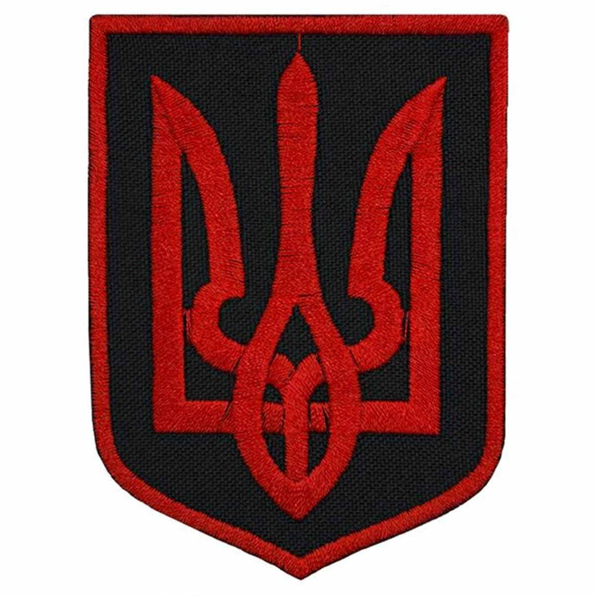 

Нашивка Тризуб червоний 6 * 9 см